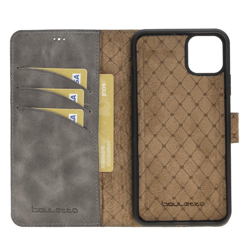 Apple iPhone 11 Series Detachable Leather Wallet Case - MW Bouletta LTD