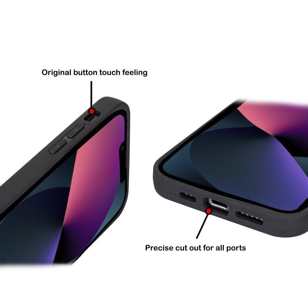 Apple iPhone 14 Series Leather Back Cover with Card Holder