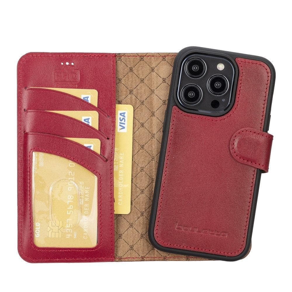 Apple iPhone 15 Series Detachable Leather Wallet Case Colorful - MW Bouletta LTD