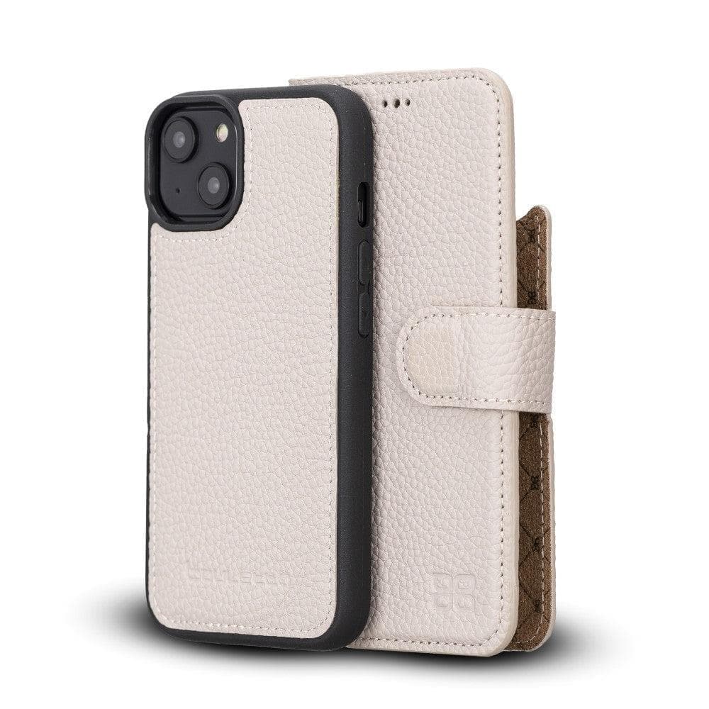Apple iPhone 15 Series Detachable Leather Wallet Case Colorful - MW iPhone 15 Plus / Mink / Leather Bouletta LTD