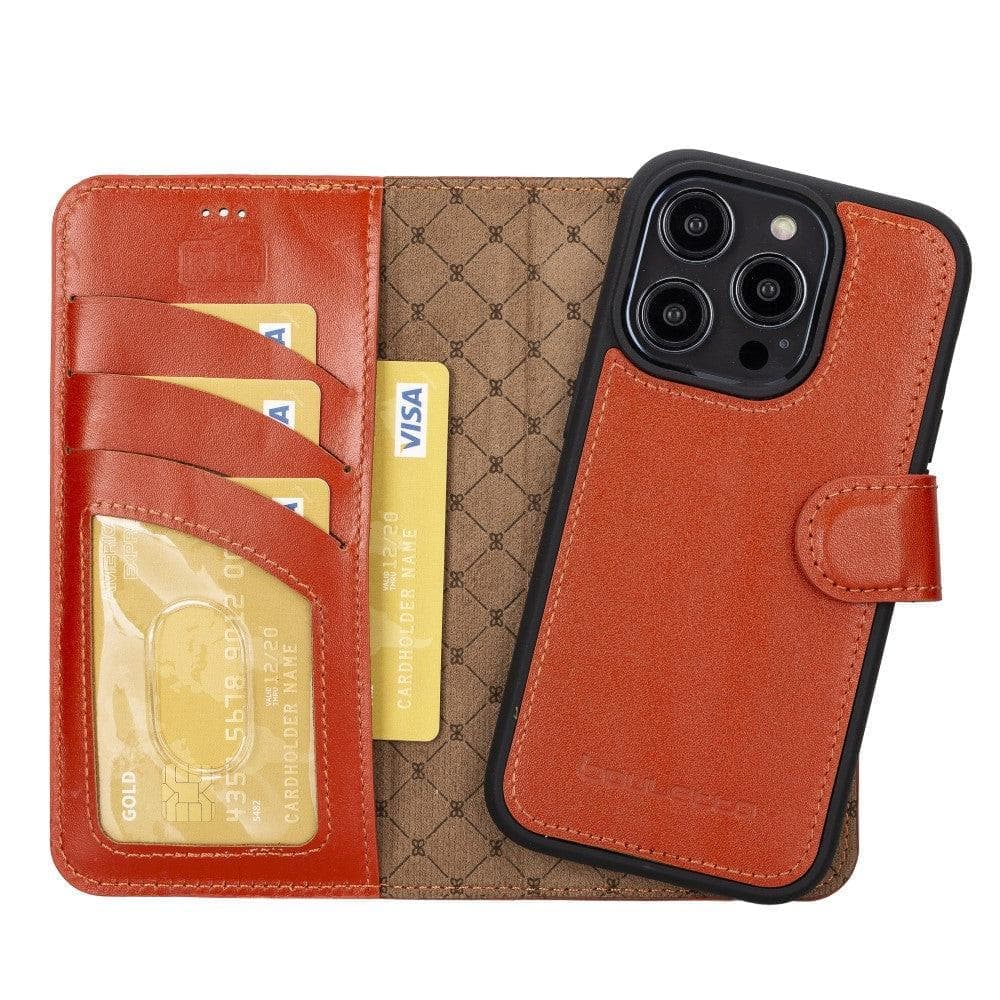 Apple iPhone 15 Series Detachable Leather Wallet Case Colorful - MW Bouletta LTD
