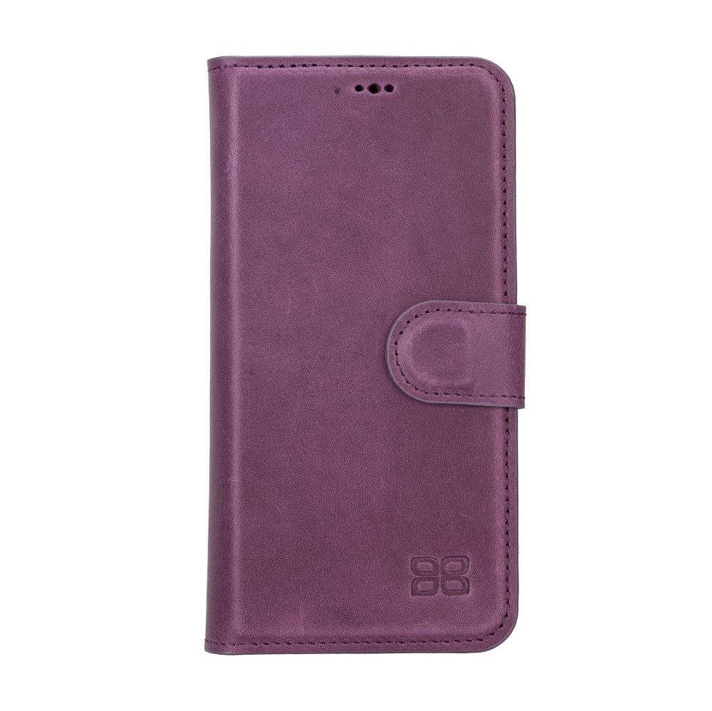 Apple iPhone 15 Series Detachable Leather Wallet Case Darker Color - MW Bouletta LTD