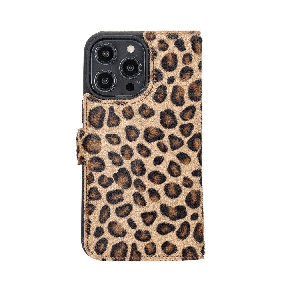Apple iPhone 15 Series Detachable Leather Wallet Case Darker Color - MW Bouletta LTD