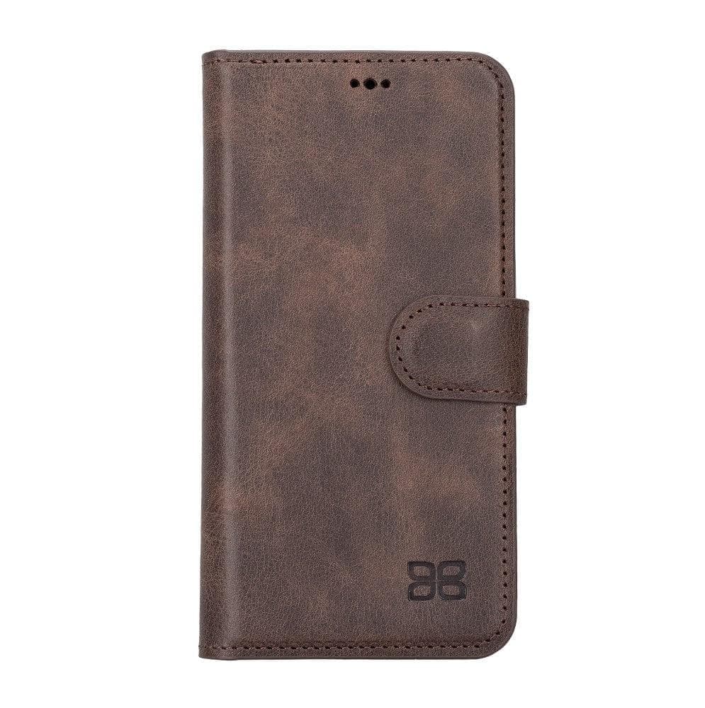 Apple iPhone 15 Series Detachable Leather Wallet Case Darker Color - MW Bouletta LTD