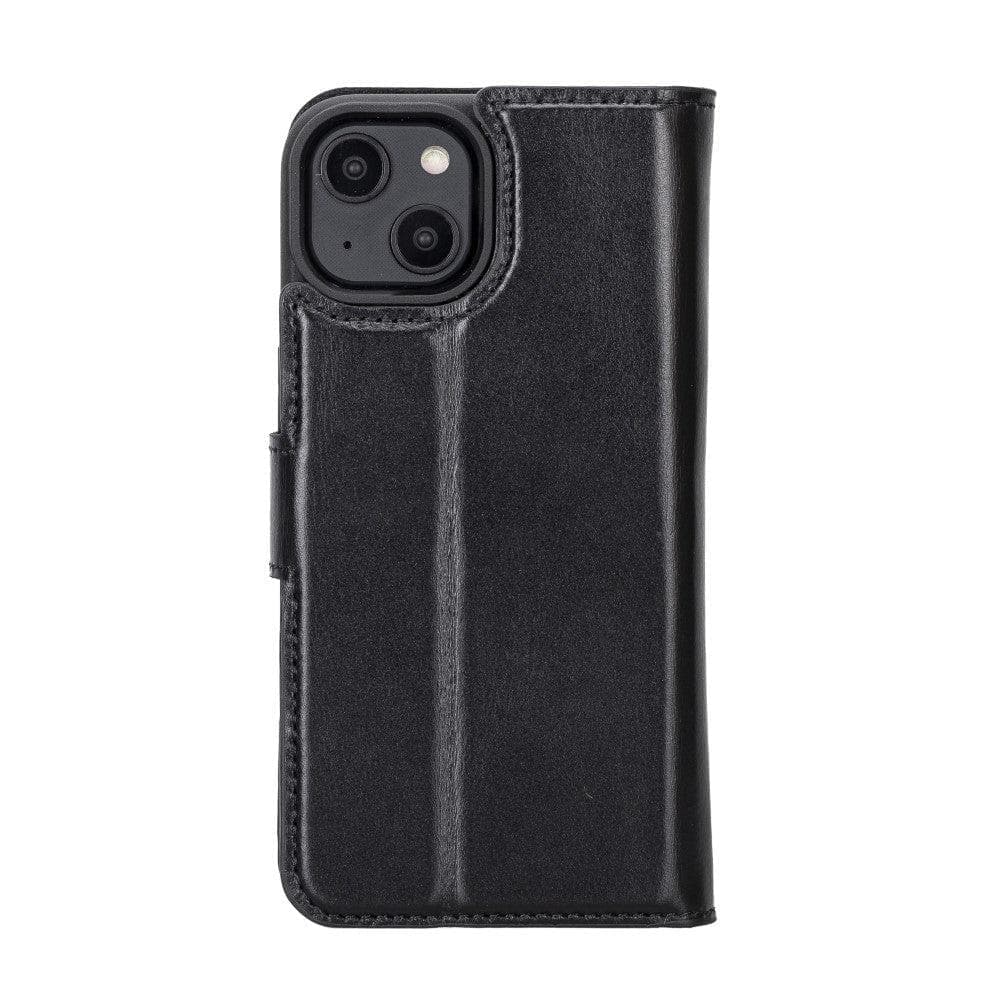 Apple iPhone 15 Series Detachable Leather Wallet Case Darker Color - MW Bouletta LTD