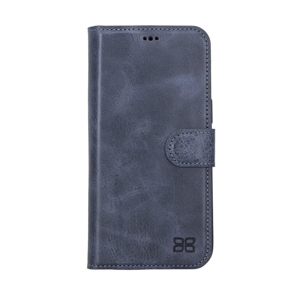 Apple iPhone 15 Series Detachable Leather Wallet Case Darker Color - MW Bouletta LTD