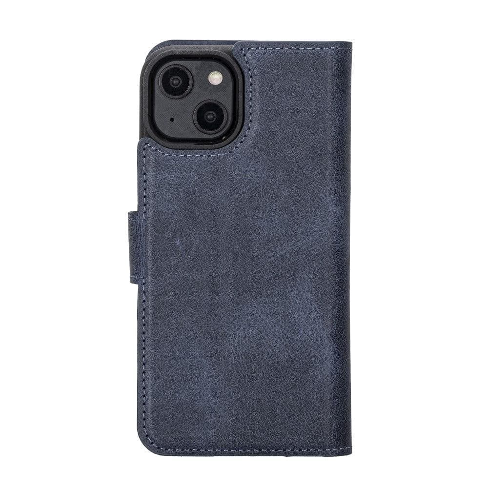 Apple iPhone 15 Series Detachable Leather Wallet Case Darker Color - MW Bouletta LTD