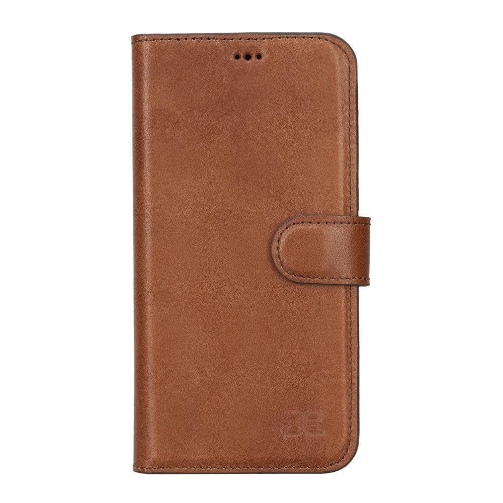 Apple iPhone 15 Series Detachable Leather Wallet Case Darker Color - MW Bouletta LTD