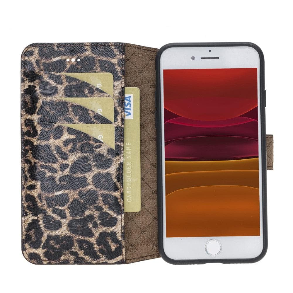 Apple iPhone 7 Series Non Detachable Wallet Case iPhone 7 / Leopard Bouletta LTD
