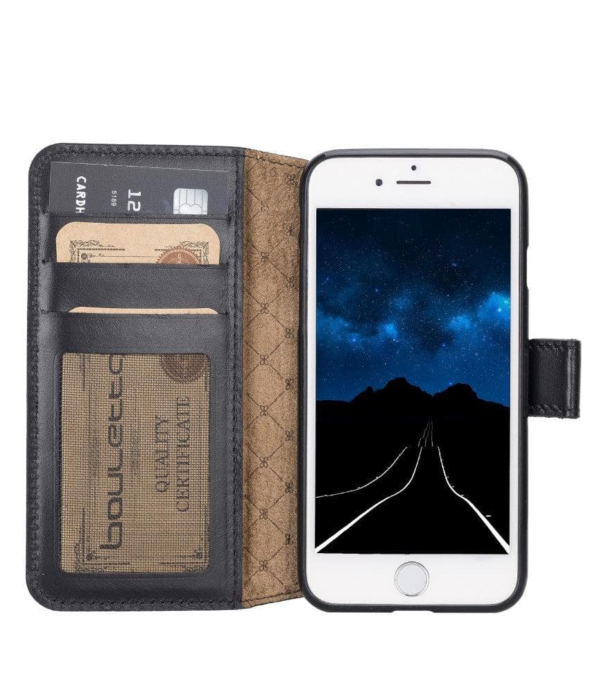 Apple iPhone 7 Series Ultimate Book Leather Phone Cases iPhone 7 / Black Bouletta