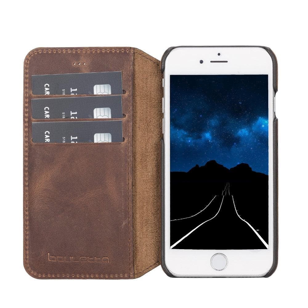 Apple iPhone 7 Series Ultimate Book Leather Phone Cases iPhone 7 / Antic Brown Bouletta LTD