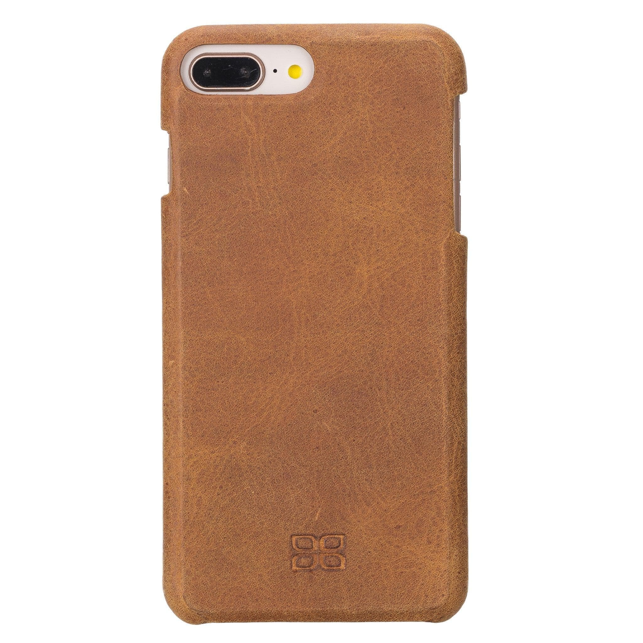 Apple iPhone 8 Series Fully Covering Leather Back Cover Case iPhone 8 / Mat Brown Bouletta LTD