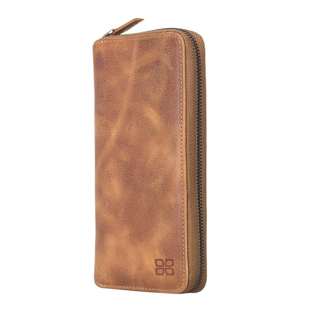 Apple iPhone 8 Series Leather Pouch Magnetic Detachable Leather Wallet Case iPhone 8 / Vegetal Tan Bouletta