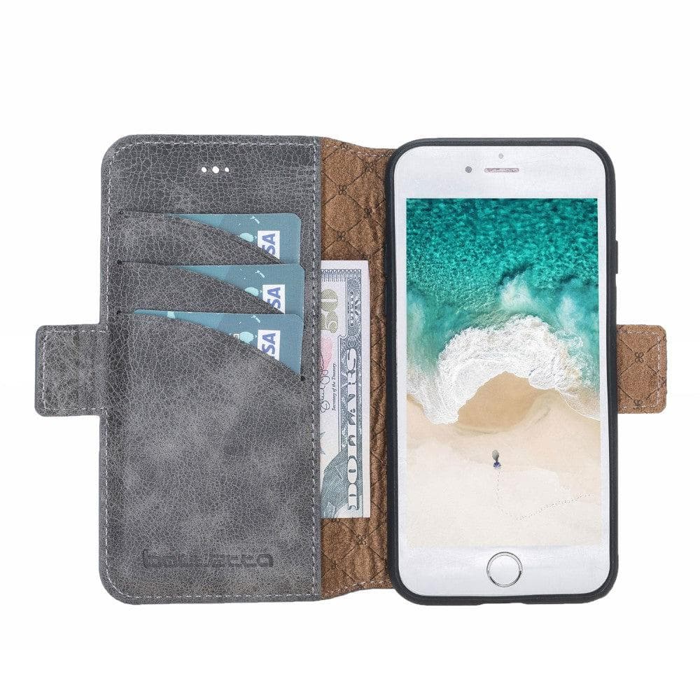 Apple iPhone 8 Series Non Detachable Wallet Case iPhone 8 / Gray Bouletta LTD