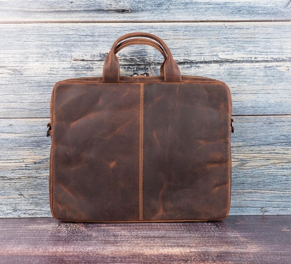 B2B- Apollo Geniun Leather Laptop Bag For 13" Bouletta B2B