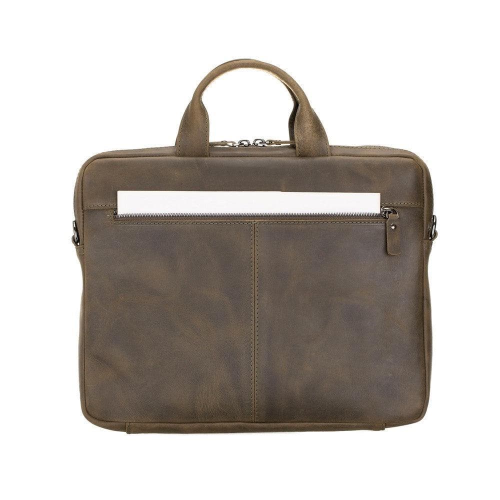 B2B- Apollo Geniun Leather Laptop Bag For 13" Bouletta B2B