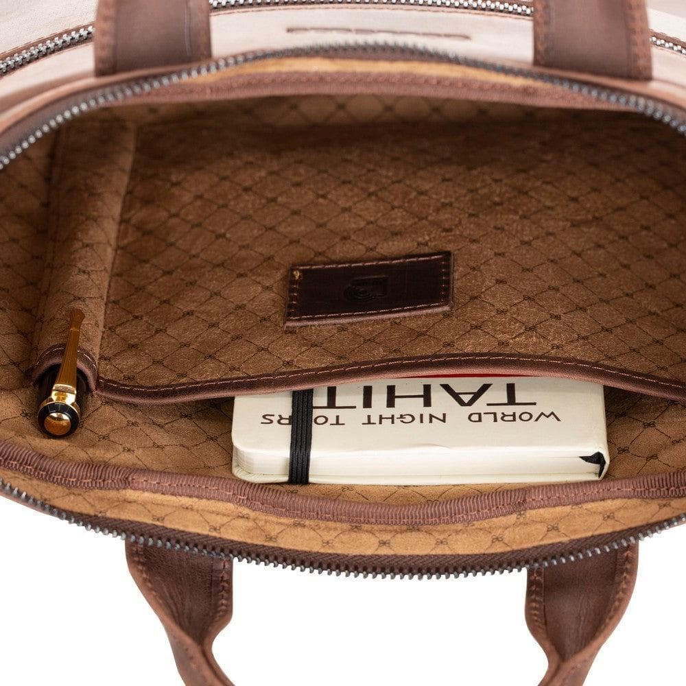 B2B- Apollo Geniun Leather Laptop Bag For 13" Bouletta B2B