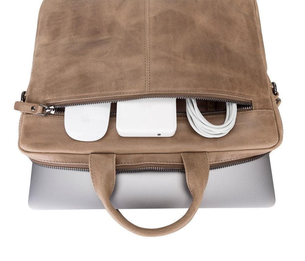 B2B- Apollo Geniun Leather Laptop Bag For 13" Bouletta B2B