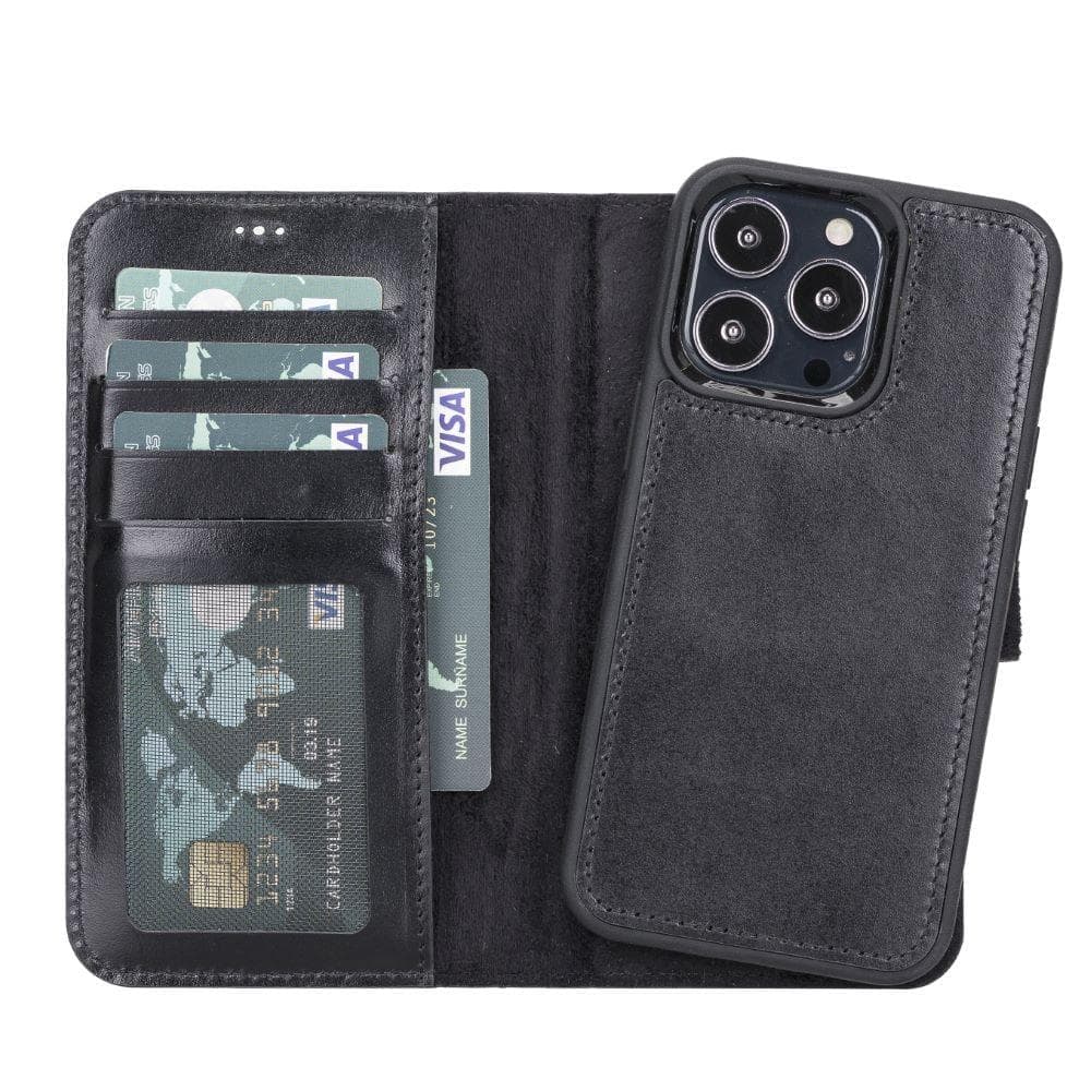 B2B - Apple iPhone 13 Series Detachable Leather Case RFID/ MWW iPhone 13 6.1" / RST1 Bouletta B2B