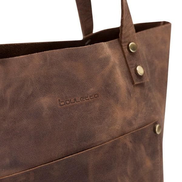 B2B- Geniun Leather Women Moon Tote Bag Bouletta