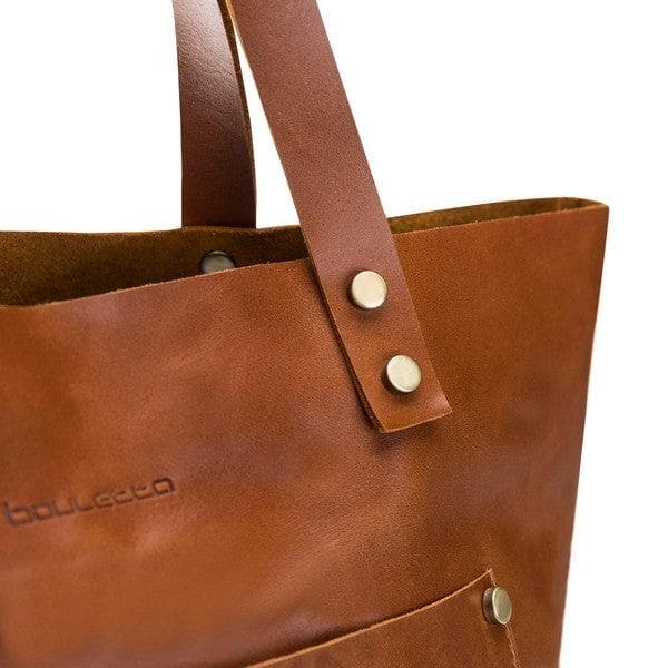 B2B- Geniun Leather Women Moon Tote Bag Bouletta B2B