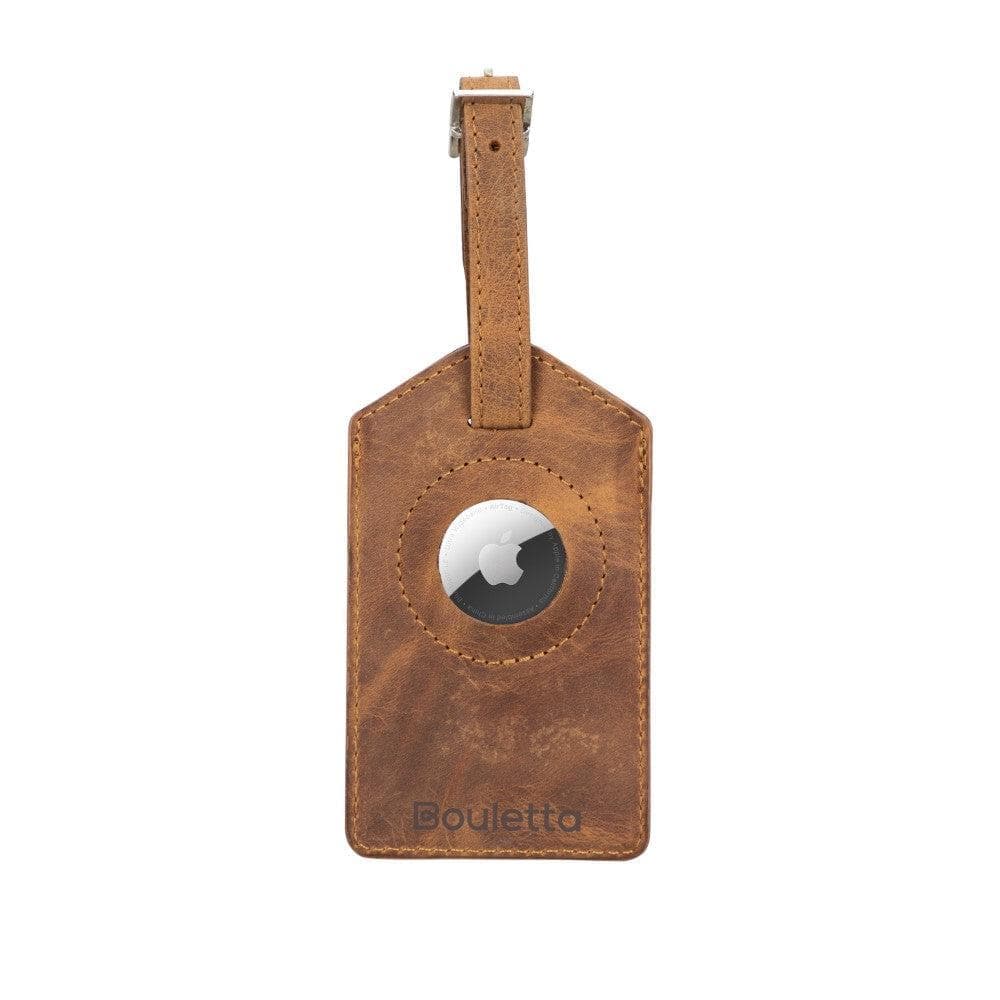 B2B- Leather Airconrad Luggane Tag Brown Bouletta B2B