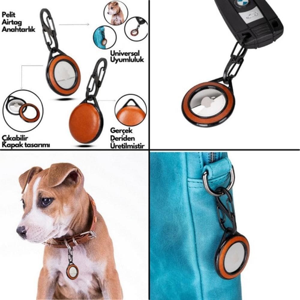 B2B - Pelit Leather Keyring for Apple AirTag Bouletta B2B