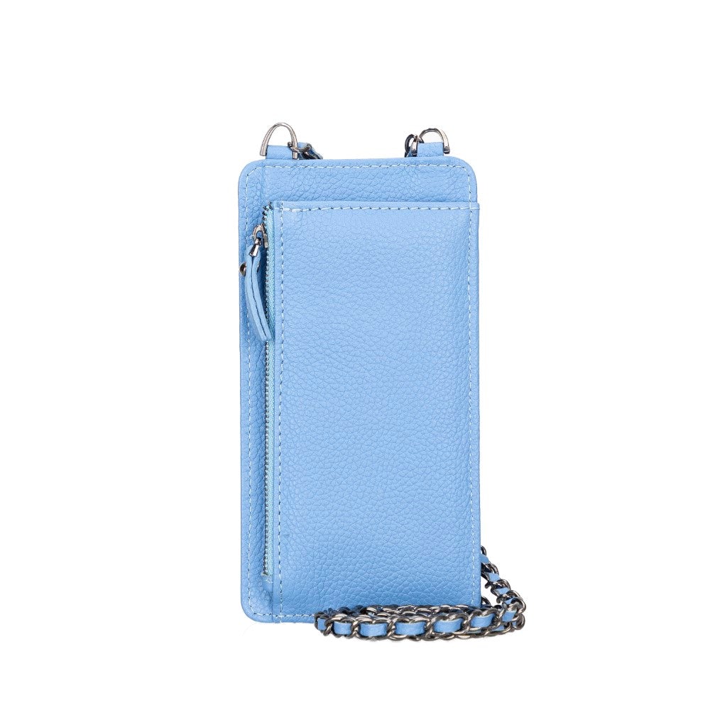 Avjin Shoulder Strap Genuine Leather Wallet Phone Case up to 6.9"