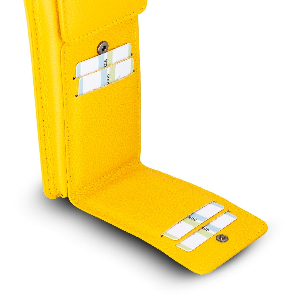 Avjin Shoulder Strap Genuine Leather Wallet Phone Case up to 6.9"