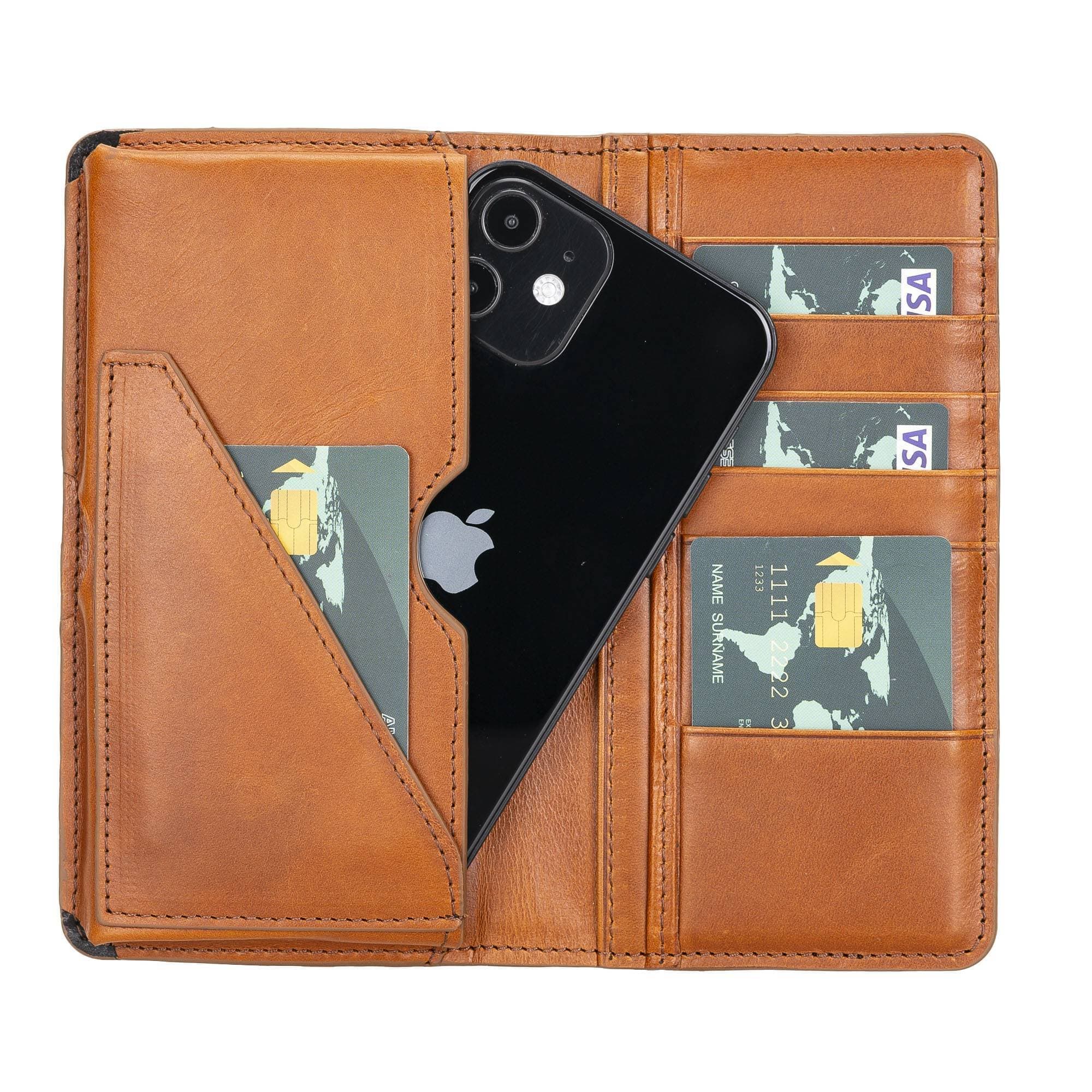 Calvina Leather Wallet Rustic Tan Bouletta Shop