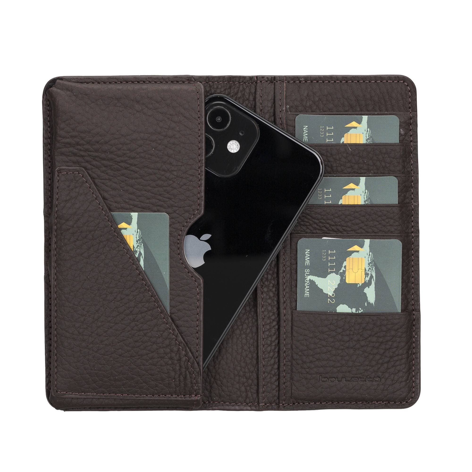 Calvina Leather Wallet Floater Brown Bouletta Shop