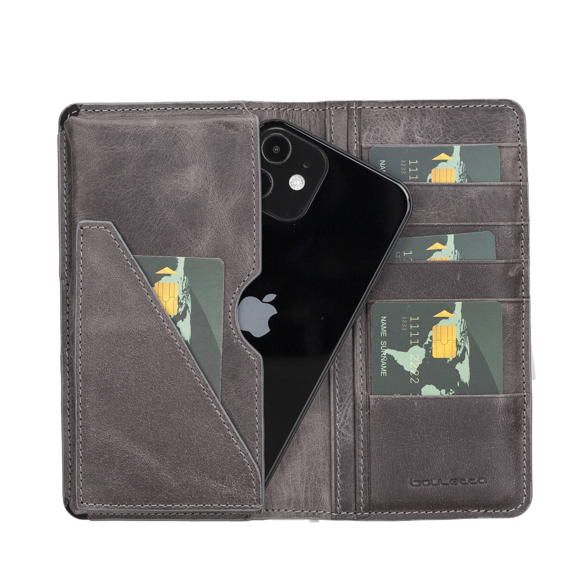 Calvina Leather Wallet Tiguan Grey Bouletta Shop