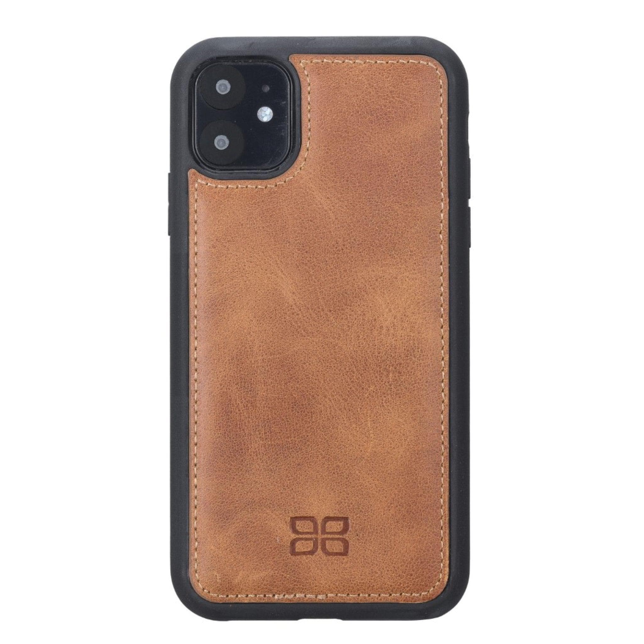 Flex Cover Leather Back Cover Case for Apple iPhone 11 Series iPhone 11 Pro / Tiguan Tan Bouletta LTD