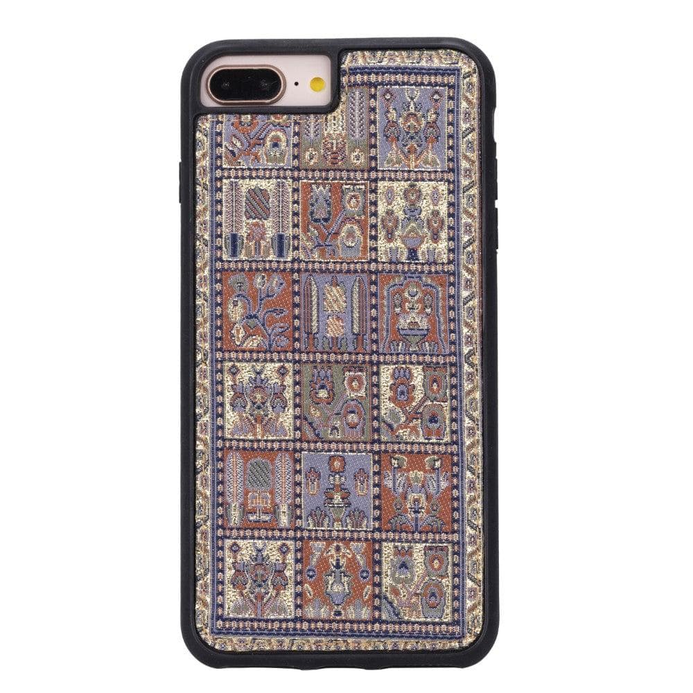 Flexible Genuine Leather Back Cover for Apple iPhone 7 Series iPhone 7 Plus / Motif Brown / Leather Bouletta LTD