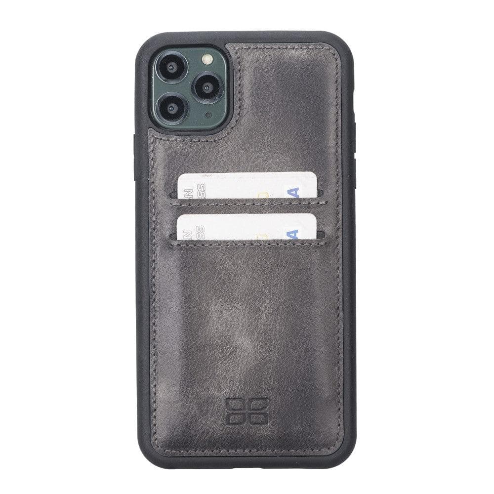 Flexible Leather Back Cover With Card Holder for iPhone 11 Series Bouletta LTD