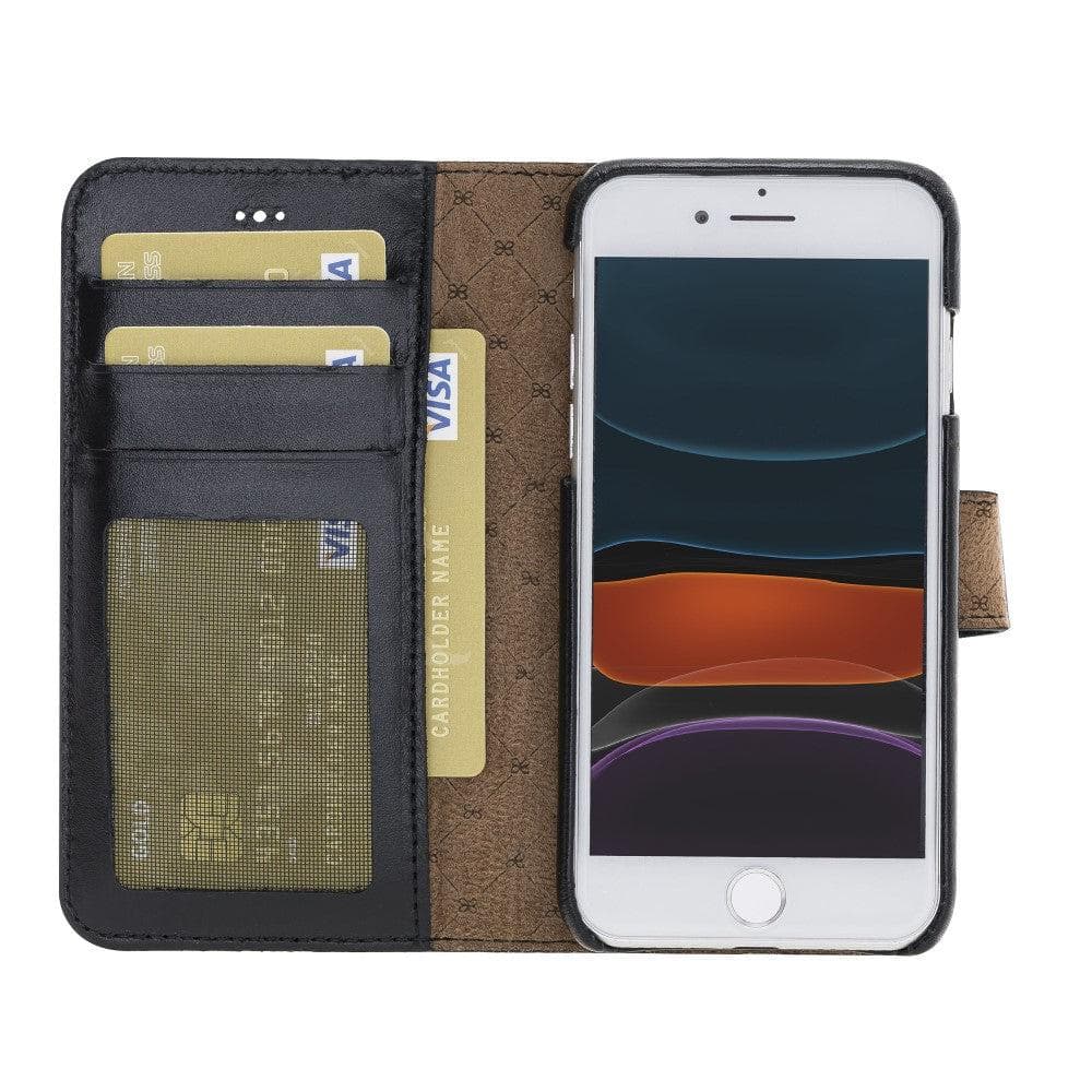 Full Leather Coating Detachable Wallet Case for Apple iPhone 8 Series Bouletta LTD