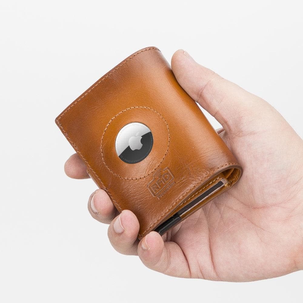 Leather Palertag Zip Mechanical Card Holder Bouletta B2B