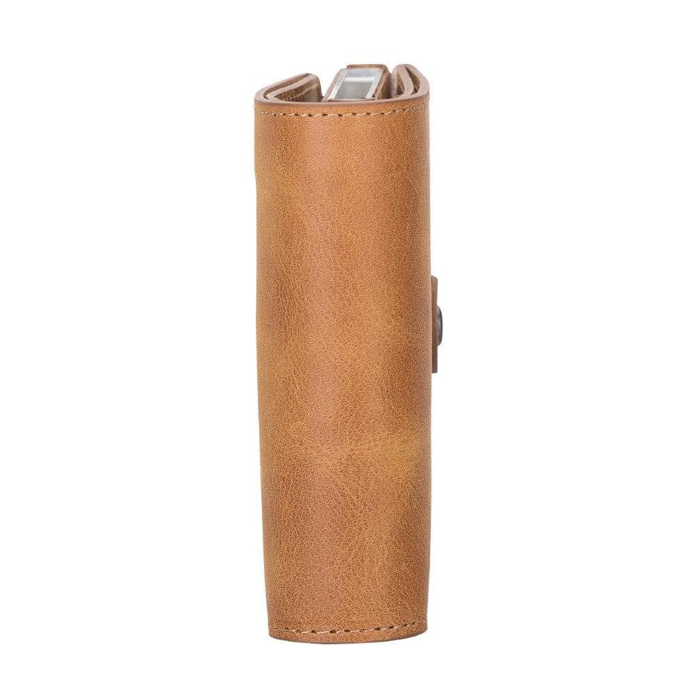 Leather Palertag Zip Mechanical Card Holder Bouletta B2B