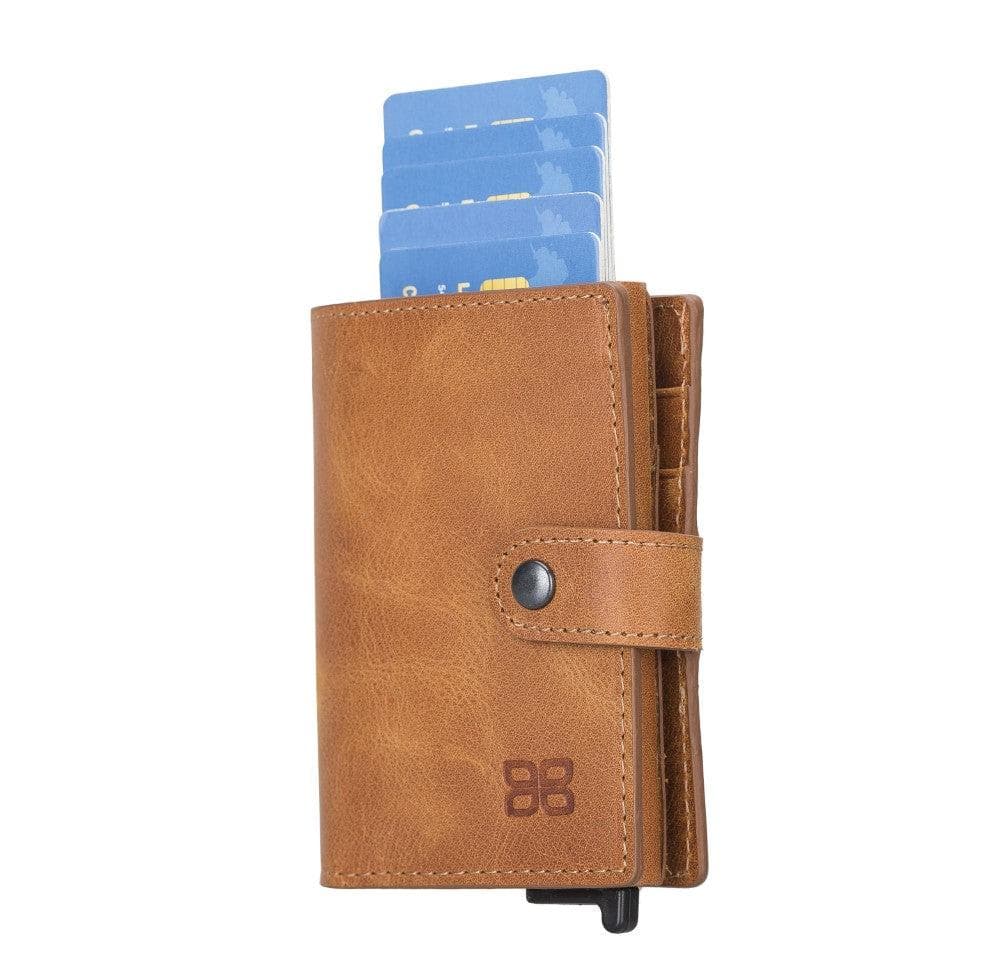 Leather Palertag Zip Mechanical Card Holder Bouletta B2B