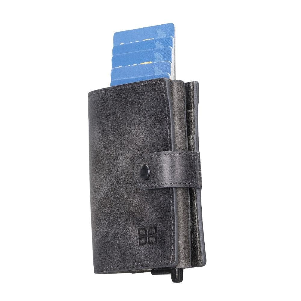 Leather Palertag Zip Mechanical Card Holder Bouletta B2B