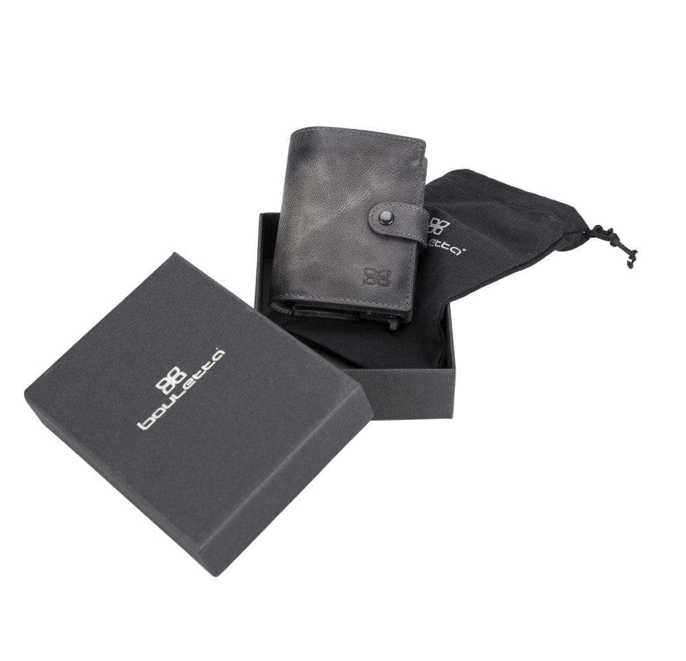 Leather Palertag Zip Mechanical Card Holder Bouletta B2B