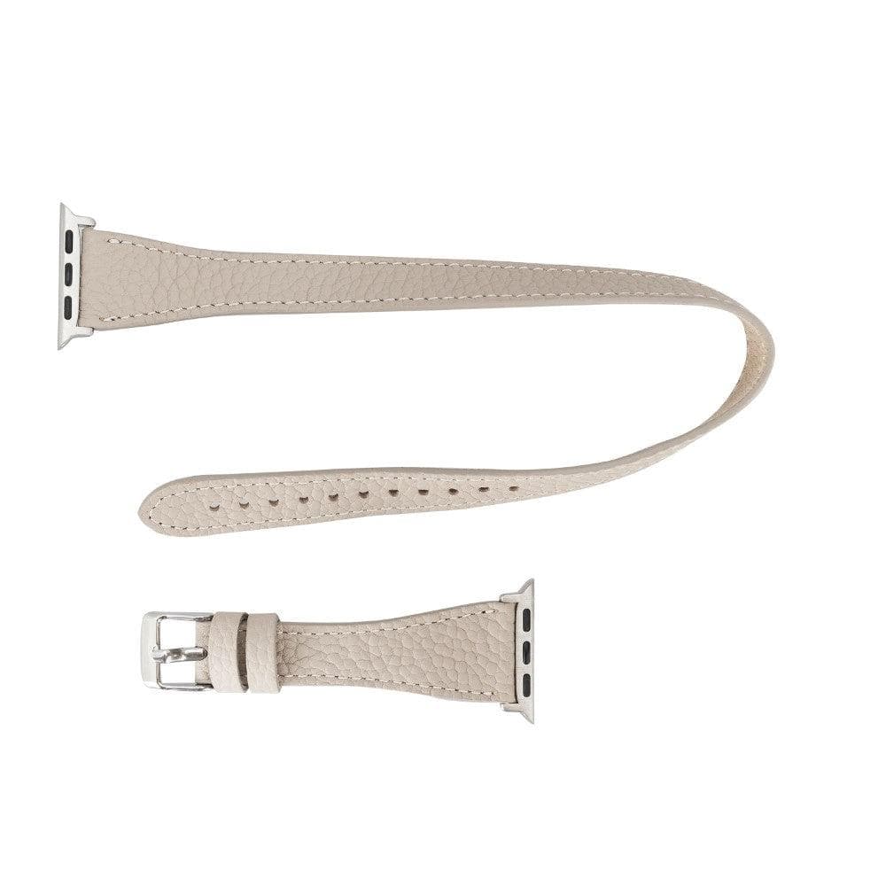 Leeds Double Tour Slim Apple Leather Watch Strap Bouletta LTD