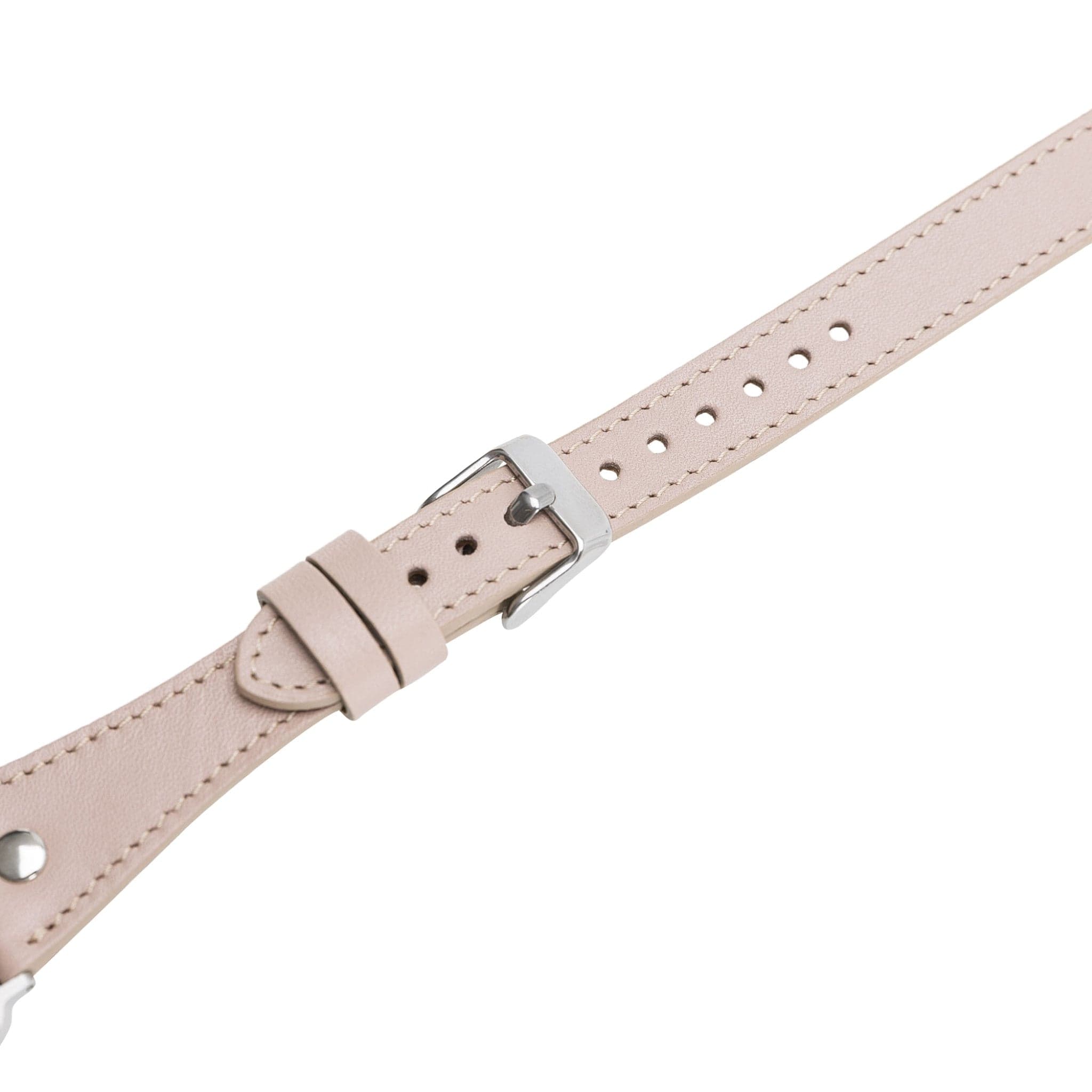 Leeds Double Tour Slim with Silver Bead Apple Watch Leather Straps Bouletta LTD