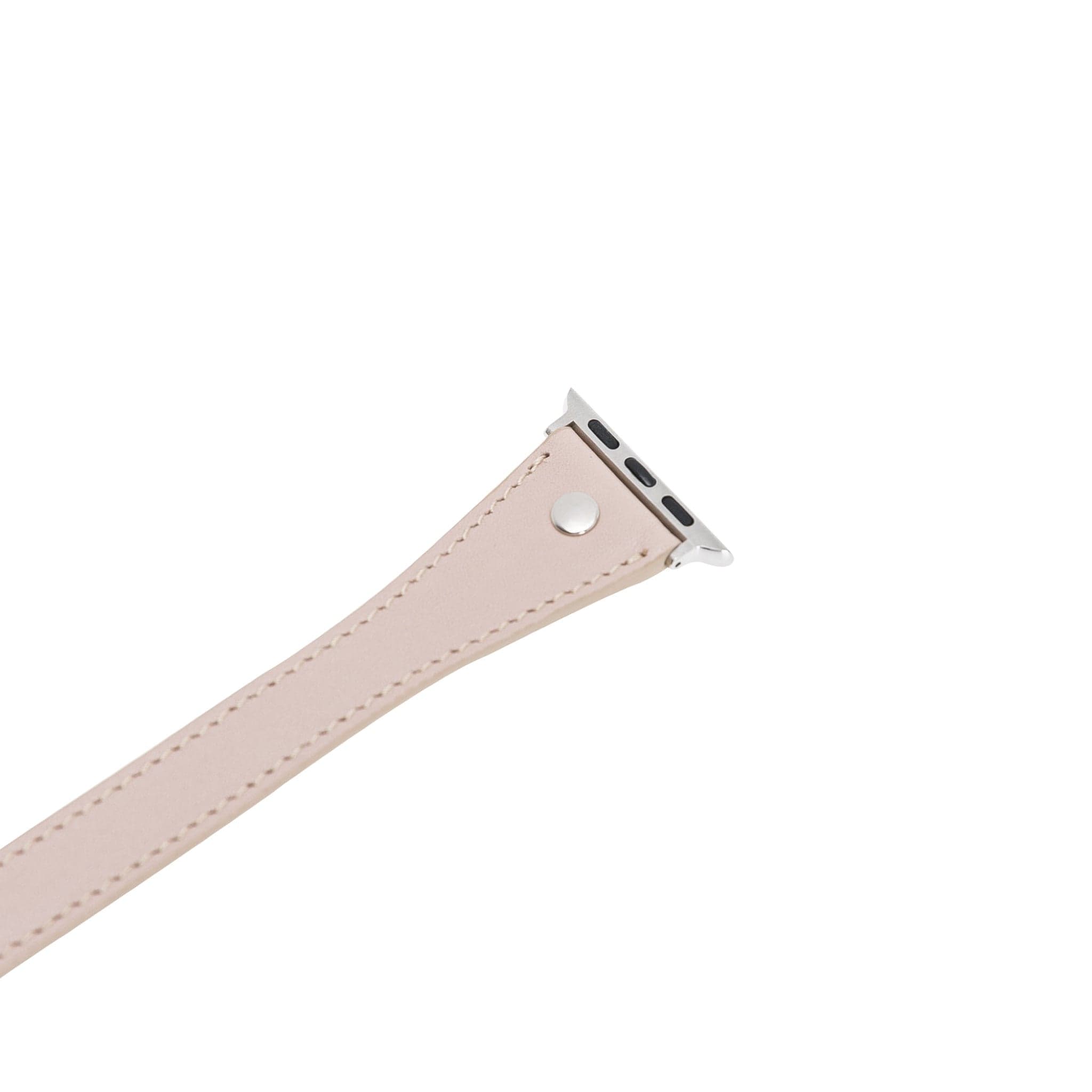 Leeds Double Tour Slim with Silver Bead Apple Watch Leather Straps Bouletta LTD