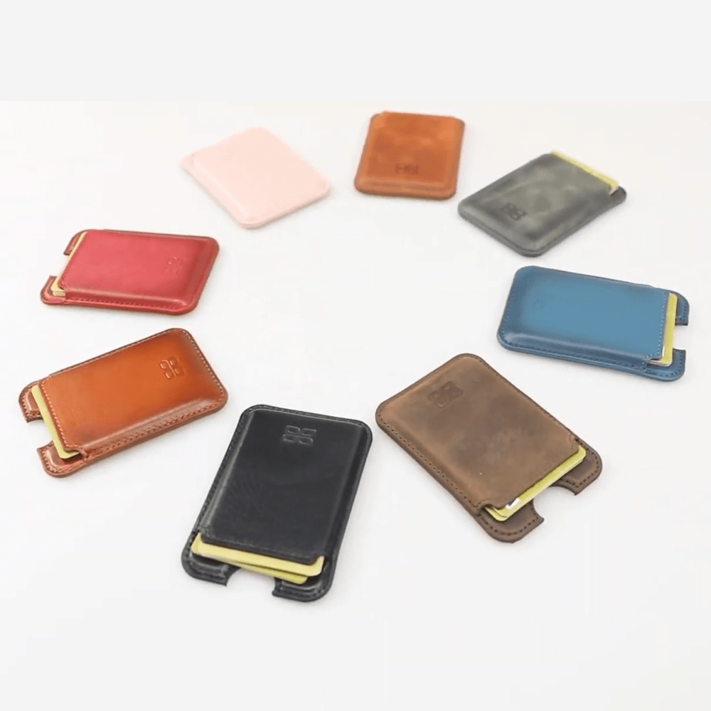 Maggy Magnetic Detachable Leather Card Holder for Back Covers Bouletta B2B