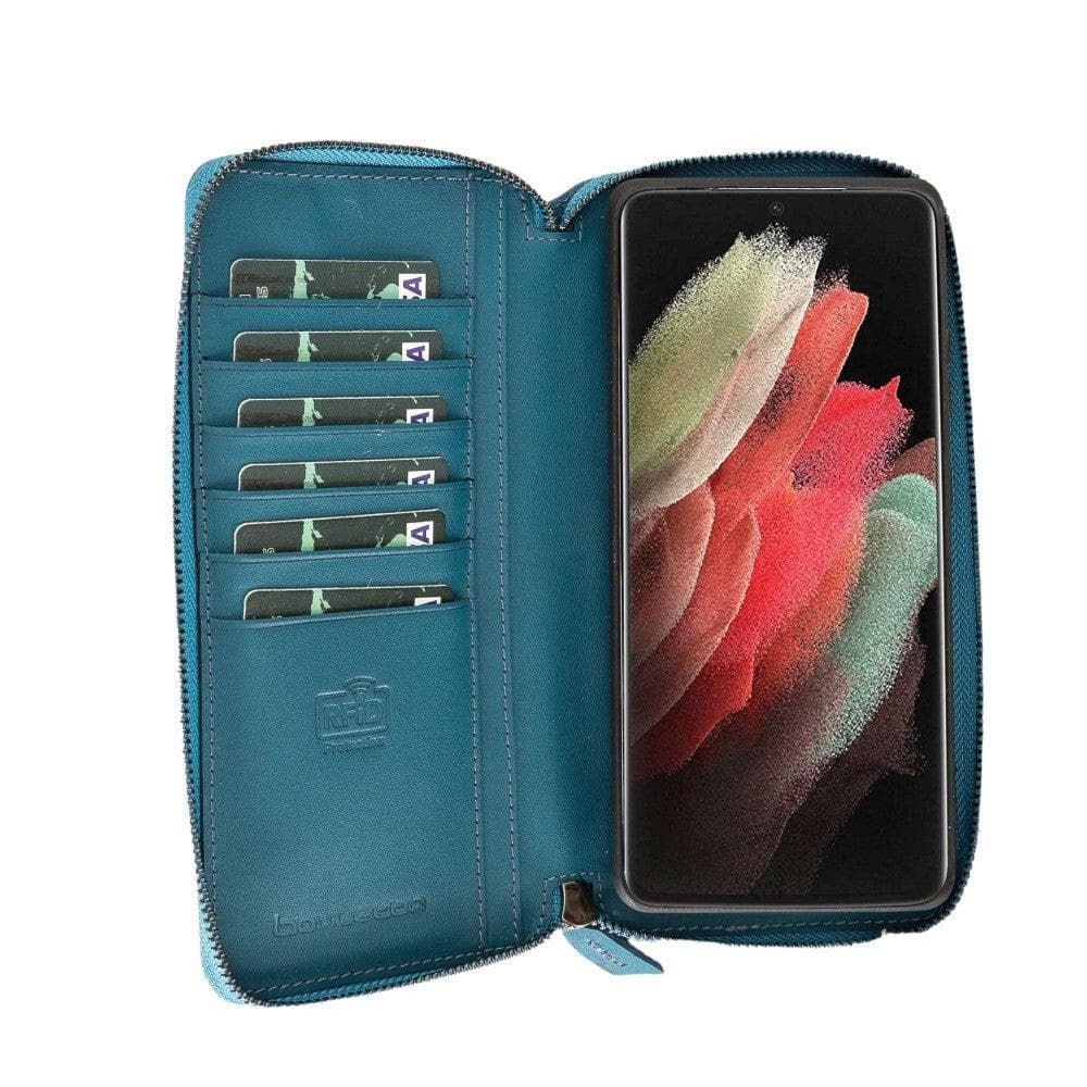 Detachable Leather Zipper Wallet Cases for Samsung Galaxy S21 Series Bouletta LTD