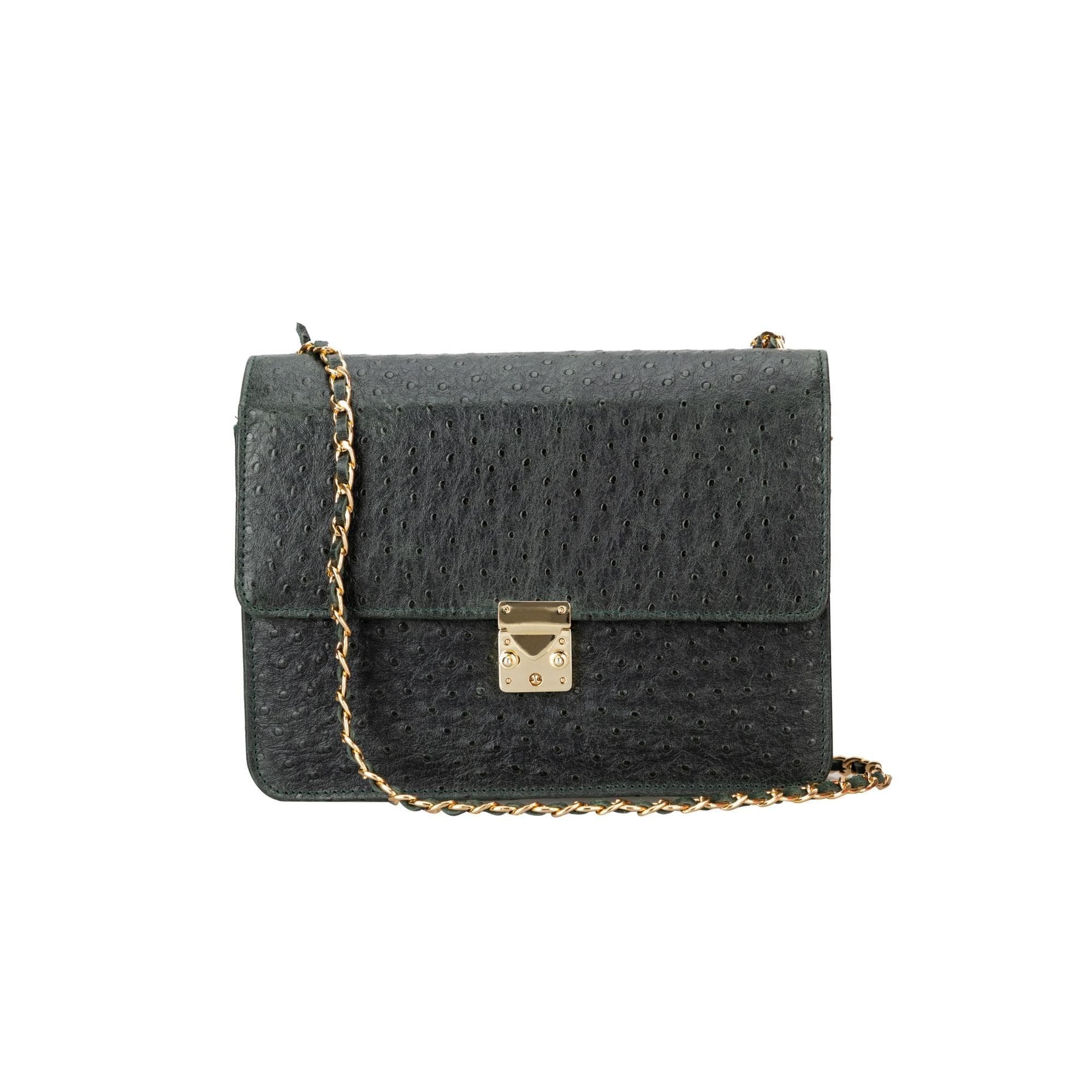 Oxi Geniune Leather Women’s Bag Emerald Green Croc Bouletta B2B