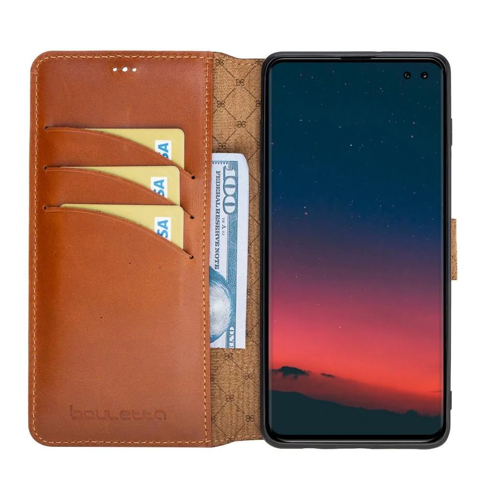 Samsung Galaxy S10 Series Leather Wallet Cover Folio Case Bouletta