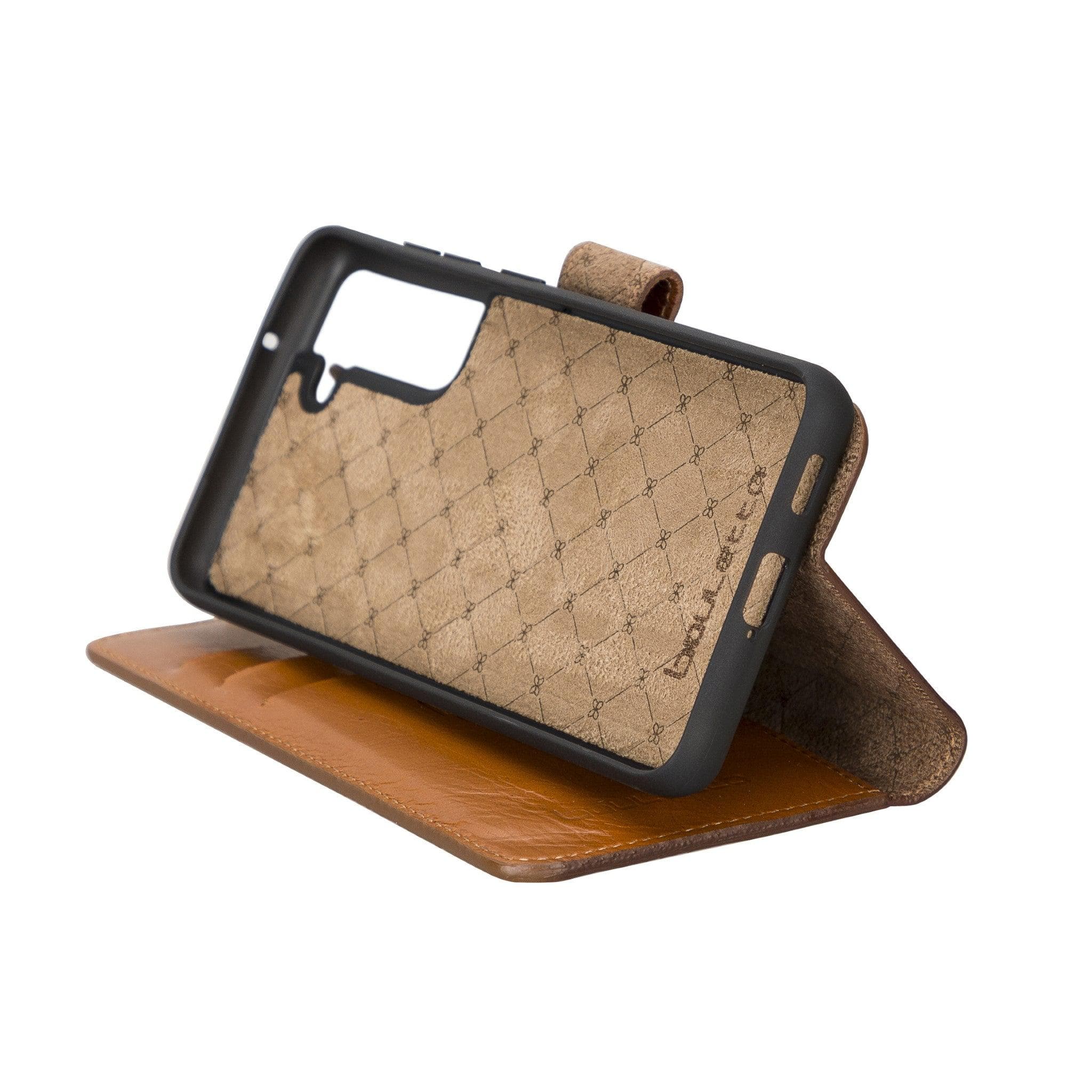 Samsung Galaxy S21 FE (Fan Edition) Detachble Leather Wallet Case Bouletta LTD