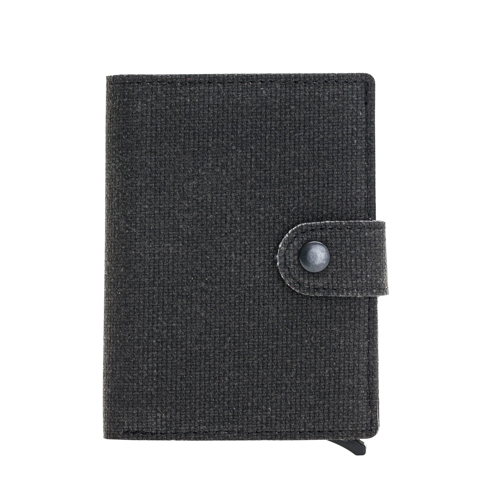 Mechanismed Card Holder-Vegan Leather